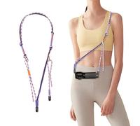 PGYTECH Correa Cámara para dji Osmo Pocket 4/3, Correa 2 en 1 de Cuello y Muñeca con Sistema de Liberación Rápida, Cordón Trenzado de Alta Resistencia, Carga Máx 10kg, Ajustable, Casual-Lila