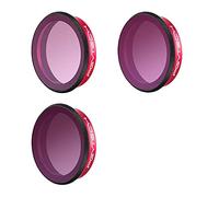 PGYTECH dji OSMO Action ND8-GR, ND16-4 & ND32-8 Juego de filtros de Densidad Neutra Degradado (Profesional) Impermeable y Resistente al Aceite (P-11B-021)