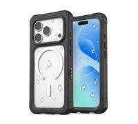 PGYTECH Funda Impermeable IP68 para iPhone 17/18 Pro MAX | Haz fotos hasta 2 m bajo el agua con botones físicos, óptica nítida y el preajuste de snorkel de la app PGYTECH.