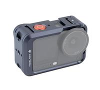 PGYTECH Jaula de Cámara para dji OSMO Action 6 Carcasa de Aleación Aluminio Marco Protector con Conector Magnético Liberación Rápida Orificio Rosca 1/4 Pulgada Zapata Fría Accesorios luz/micrófono