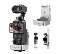 PGYTECH Jaula Extensión Soporte para dji Osmo Pocket 3/4/4 Pro, Plata | Jaula Aleación de Aluminio, Cierre Magnético Rápido, Multi Interfaz, Zapata Fría y Rosca 1/4, Accesorio para Xtra Muse