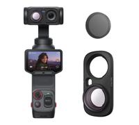 PGYTECH Kit de Filtros Gran Angular y ND32 para Insta 360 Luna Ultra | Objetivo Gran Angular 0,75x, Campo de Visión de 108°, Reducción de Luz ND32, Montaje Magnético Rápido, Recubrimiento Nano