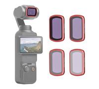 PGYTECH Kit de Filtros ND para Osmo Pocket 3/4, Juego de 4 ND8/16/32/64 Imán