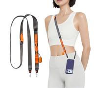 PGYTECH LinkGo Cordón para Teléfono, Correa con 2 Orificios, con Paño para la Limpieza de la Lente y Punto de Suspensión Multifunción, para iPhone, Android y la Mayoría de Smartphones, Gris Neblina