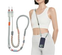 PGYTECH LinkGo Cordón para Teléfono, Correa con 2 Orificios, con Paño para la Limpieza de la Lente y Punto de Suspensión Multifunción, Convertible en Correa de Muñeca, Verde Menta