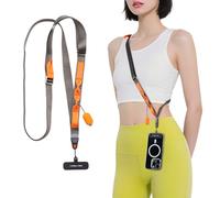 PGYTECH LinkGo Correa para Fotografía Móvil, Bandolera de Nylon Ajustable con Perla de Liberación Rápida y Paño de Limpieza, Compatible con iPhone, Android y la Mayoría de Smartphones