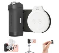 PGYTECH MagCam 2 & MagGlow Kit: Agarre Smartphone MagSafe 3 en 1, powerbank 3000mAh, Disparador Bluetooth y luz LED magnética - Set Foto/Video para iPhone 12-17 (Negro+Niebla)