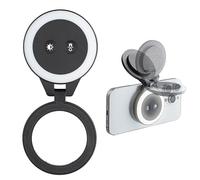 PGYTECH MagGlow Luz de Relleno Magnética para Móvil, Luz de Selfie MagSafe, Anillo de Luz LED Magnético Portátil con Luz Fría/Suave/Cálida, para Selfies/Fotografía/Vídeo (Negro)