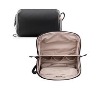 PGYTECH Neceser Hombre Viaje Colgante Impermeable, Bolsa de Aseo Portátil de Gran Capacidad, Toiletry Bag Colgar Organizador Grande de Inodoros para Artículos de Tocador y Cosméticos, Negro