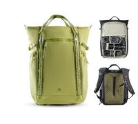 PGYTECH OneGo Roamer Mochila Fotográfica 18L, Tote Casual Repelente al Agua con Doble Transporte, para Cámaras Réflex/Mirrorless, Drone DJI Mavic, MacBook Air 15", Soporte para Trípode (Verde)
