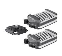 PGYTECH Placa & Abrazadera Arca-Swiss V2 de Liberación Rápida, con Rosca 1/4""-3/8"" para Sony/Nikon/Fuji/dji Cambio Entre Trípodes/Gimbals/Sliders/Estabilizadores (Dos Abrazaderas + Placa)