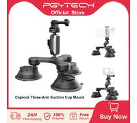 PGYTECH-Soporte de succión Triple CapLock para coche, accesorio con rotación de 360 ° para Gopro Hero 12/11/10/9/8 DJI POCKET 3 OSMO Action 4/3/Insta360