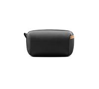 PGYTECH Tech Bolsa, Estuche Organizador de Cables y Accesorios Electrónicos, Bolsa de Viaje Impermeable y Antigolpes para Power Bank, Tarjetas SD, Cargador, Bolsillo Oculto para AirTag, Negro