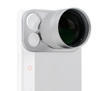 PGYTECH Teleobjetivo 2X para iPhone 17 Pro MAX, Kit de Imagen Vintage RetroVa con Anillo Adaptador y Funda, Extensor Óptico Profesional para Tomas Cinematográficas de Largo Alcance