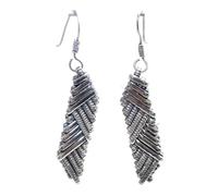 PH Artistic Pendientes colgantes tradicionales de plata de ley 925 grabados a mano hechos a mano para mujer, regalo G333
