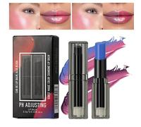 Ph Balm de labios, Ph Lipstick Color Changing,Conjunto de 2 bálsamo labial de ajuste de pH hidratante - Hidratación, suministros de belleza, cuidado diario de invierno para mujeres Viajes de trabajo d