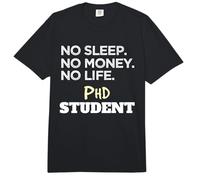 Ph.D. No Sleep No Money No Life Phd Student Comfort Colors Adult Heavyweight T-Shirt
