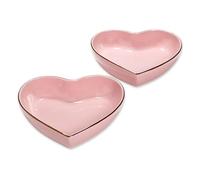 PH - Juego de 2 platos de corazón de 8 pulgadas