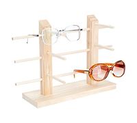 PH PandaHall 1 conjunto Soporte de exhibición de gafas de sol de 2 filas, 6 pares de soportes de gafas, estante de almacenamiento para múltiples gafas, hogar, oficina, tienda, exhibición