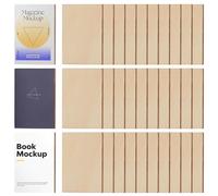 PH PandaHall 100 mini libros en blanco para estantería en miniatura, libros de casa de muñecas, libros en miniatura, libro pequeño para manualidades, construye tu propia biblioteca pequeña, accesorios