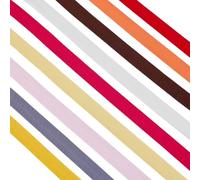 PH PandaHall 18 m 9 colores sesgos de costura 22 mm cintas para coser con tarjeta de pantalla de papel, cinta de sesgo doble plisada de polialgodón para costuras artesanales dobladillos ribeteados