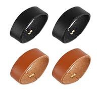 PH PandaHall 2 Colores Trabilla para Cinturón 4 pcs Trabilla para Cinturón de Cuero de Vaca Accesorios para Cinturones Correas Soporte para Correas Extremo Soporte Organizador para Hebilla Ancho 4 cm