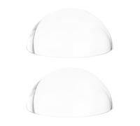 PH PandaHall 2 pisapapeles de 2.36 pulgadas, lupas de cristal, lupa de lectura, pisapapeles de media cúpula, lente de aumento transparente, bola de cristal para planos, mapas, periódicos, oficina