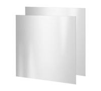 PH PandaHall 2 unids placa de acero inoxidable cepillado 304, 7.8x7.8x0.04, láminas para corte mecánico, ingeniería, bricolaje, decoración del hogar, fabricación