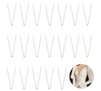 PH PandaHall 20 piezas de sostén de metal en forma de V con aros, brasier de acero resistente bajo los alambres, brasier de repuesto de alambre resistente con aros, accesorios de ropa interior para