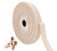 PH PandaHall 20 yardas 0.79 inch Wide Elastic Ribbon Nylon Stretch Satin Band Bisque Color Bisque para Ballet Pointing Shoe Sewing and Multi Purpose Crafting