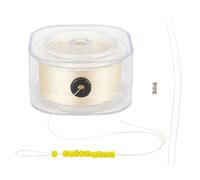 PH PandaHall 225 m Cordón de 0,2 mm para Pulseras, Hilo de Perlas, Cuentas, Hilo de Perlas, cordón de Coser con Alambre y Estuche Organizador para Coser Cuero, joyería de Perlas, fabricación de Pulse