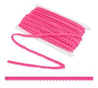 PH PandaHall 24 yardas con flecos de bolas rojas de 3/8 pulgadas (10 mm) de ancho banda de encaje para coser Pompon-Trim para cortinas almohadas ropa DIY manualidades hogar Navidad