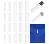 PH PandaHall 25 fundas protectoras de silicona blanca con cremallera, varios tamaños, para lavadora, secadora, lavandería, uso doméstico, reducción de ruido, decoración del hogar, se adapta a