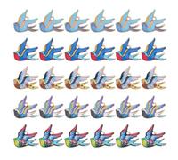 PH PandaHall 30 colgantes con forma de pájaro, 5 colores, colgantes esmaltados al por mayor con animales, palomas del Pacífico, pájaros volando para la creación de joyas, collar y pendientes