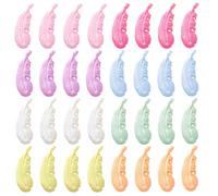 PH PandaHall 32 dijes de plumas de plástico, 8 colores, colgantes de plumas galvanizadas de 4,5 cm, dijes de alas para manualidades, pendientes, atrapasueños, collares, pulseras, bisutería, macramé