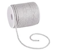 PH PandaHall 32 yardas de cordón plateado retorcido trim 3 mm cordones de honor para graduación pajarita para ventana cuerda artesanal para ropa pantalla cuerda trenzada para Handfasting