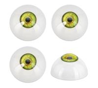 PH PandaHall 4 globos oculares realistas de 32 mm, ojos de miedo, acrílicos, para manualidades, medio redondo, ojo humano, globos oculares grandes para decoración de fiestas, esculturas artísticas