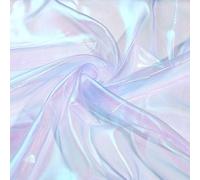 PH PandaHall 400 x 150 cm, tela de organza para coser, color lila iridiscente, cinta mágica brillante para cortinas, manteles, vestidos, espectáculos, disfraces, bodas, decoración
