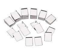 PH PandaHall 50 sartenes vacías de metal, sartenes rectangulares de 0.8 x 1.1 pulgadas, organizador de lápiz labial para maquillaje magnético