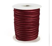 PH PandaHall 50 yardas de cinta de terciopelo rojo oscuro de 3mm Cintas de terciopelo delgadas Cintas de tela de una cara para envolver regalos Moños de costura Ramos de boda Decoración navideña