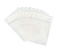 PH PandaHall 60 bolsas de papel de cera de vidrio autoadhesivas, color blanco, bolsas de papel autoadhesivas para aperitivos, galletas, frutos secos, granos de café, caramelos, cuentas, 12 x 8,3 cm