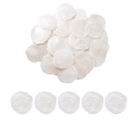 PH PandaHall 60 conchas Capiz sin perforar, conchas grandes de 5 a 8,9 cm, concha natural de mar sin agujero, piezas de concha blanca para tarjetas de lugar, campanillas de viento, manualidades