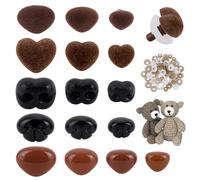PH Pandahall 64 narices de seguridad de 5 estilos para animales de ganchillo, 10 ~ 18 mm, nariz de plástico con arandelas para amigurumis, animales de peluche, marionetas, oso de peluche, perro