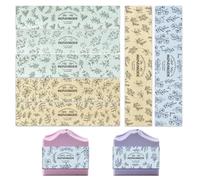 PH PandaHall 90 envoltorios de jabón de ramas para jabón casero, 9 estilos de hojas de plantas, etiquetas de jabón, embalaje de jabón, envoltura de papel para manualidades, barras de loción hechas a