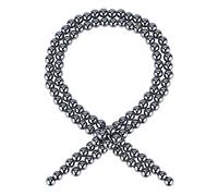PH PandaHall aproximadamente 105pcs 8mm Perlas de hematita naturales Perlas de cristal Cuentas sueltas de piedras preciosas redondas para joyas