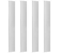 PH PandaHall Barra plana de aluminio, barra cuadrada de aluminio, 4 cm de ancho, 30 cm de largo, barra de aluminio 6061 de 3 mm de grosor, barra de aluminio para cortar y soldar, 4 unidades