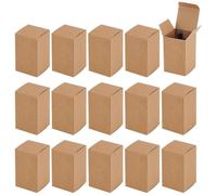 PH PandaHall BurlyWood - 30 cajas de embalaje de papel de 2 x 2 x 3 pulgadas, caja de regalo de cartón kraft, cajas de embalaje pequeñas, cajas de embalaje de regalo para botellas cuentagotas de