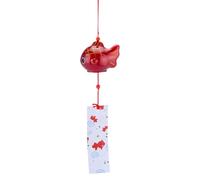 PH PandaHall Campanas de viento japonesas, campanas de viento de peces rojos, hechos a mano, para primavera, cumpleaños, festival, regalo, hogar, dormitorio, jardín, balcón, patio, fiesta, decoración