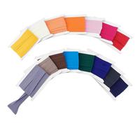 PH PandaHall Cinta al bies de algodón de doble pliegue de 34 m, 15 colores para manualidades, cinta de bies continua a granel para costura, acolchado, dobladillo, ropa, manualidades, 20 ~ 22 mm
