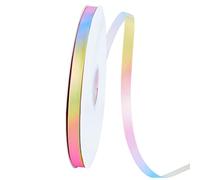 PH PandaHall Cinta arcoíris de 100 yardas de colores degradados claros, cinta de poliéster satinado de 1 pulgada, cintas impresas de una sola cara para bricolaje, ropa, vacaciones, boda, decoración